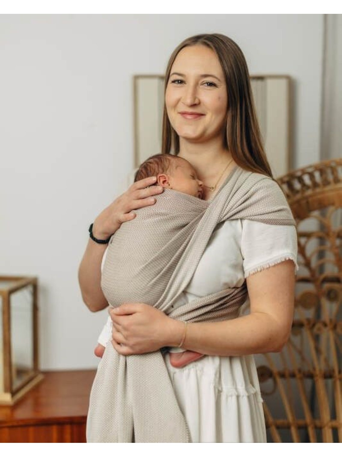 LennyLamb kudottu kantoliina vastasyntyneelle