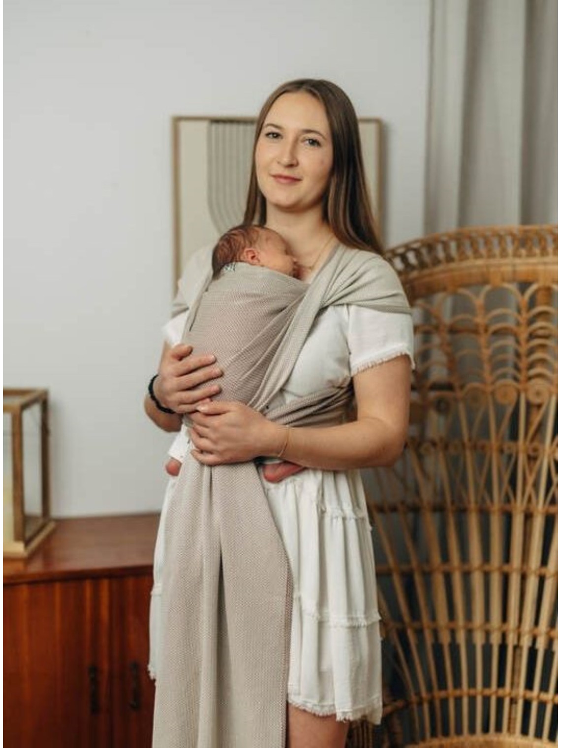 LennyLamb kudottu kantoliina vastasyntyneelle