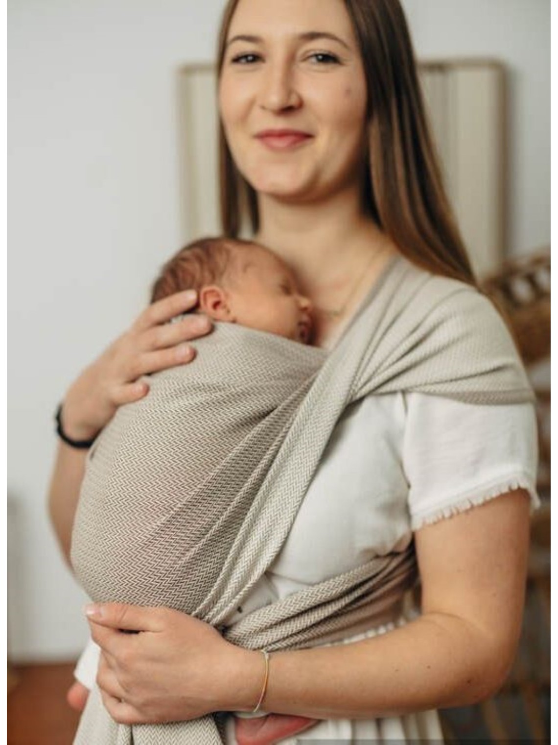 LennyLamb kudottu kantoliina vastasyntyneelle