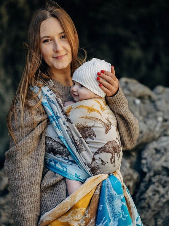 LennyLamb kudottu kantoliina vastasyntyneelle