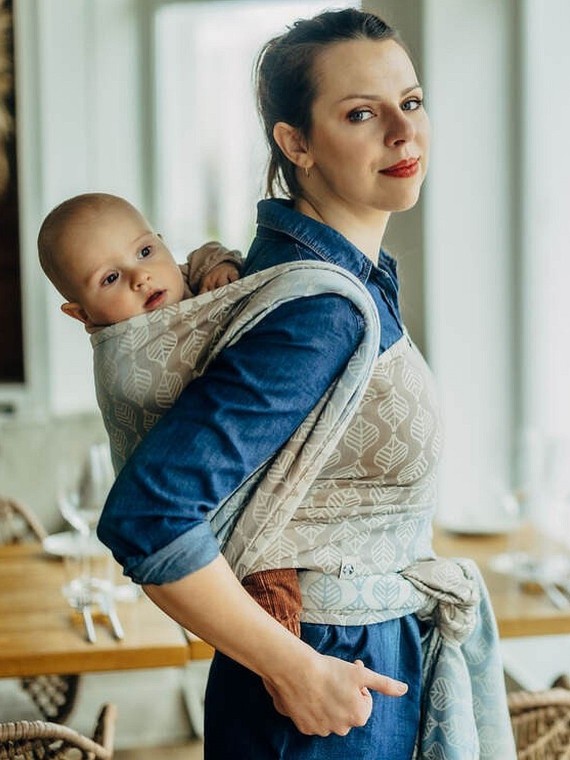 LennyLamb kudottu kantoliina vastasyntyneelle