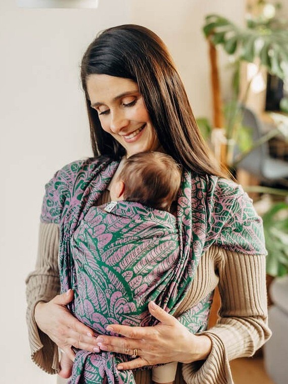 LennyLamb kudottu kantoliina vastasyntyneelle