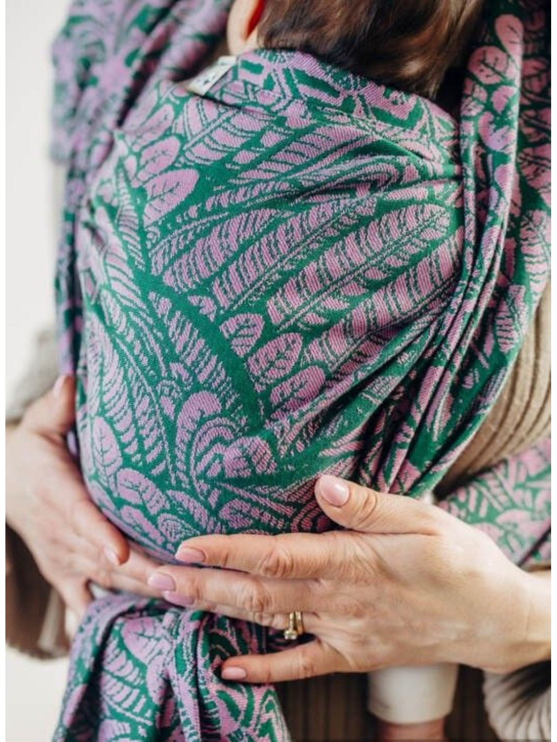 LennyLamb kudottu kantoliina vastasyntyneelle