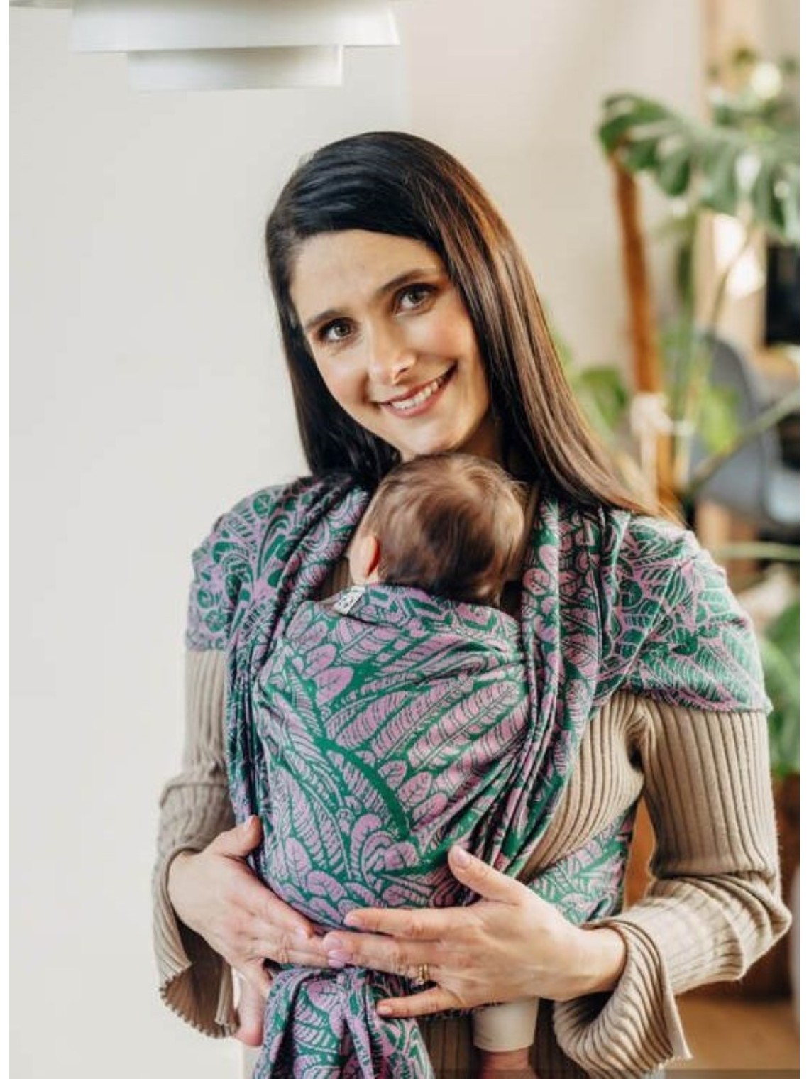 LennyLamb kudottu kantoliina vastasyntyneelle