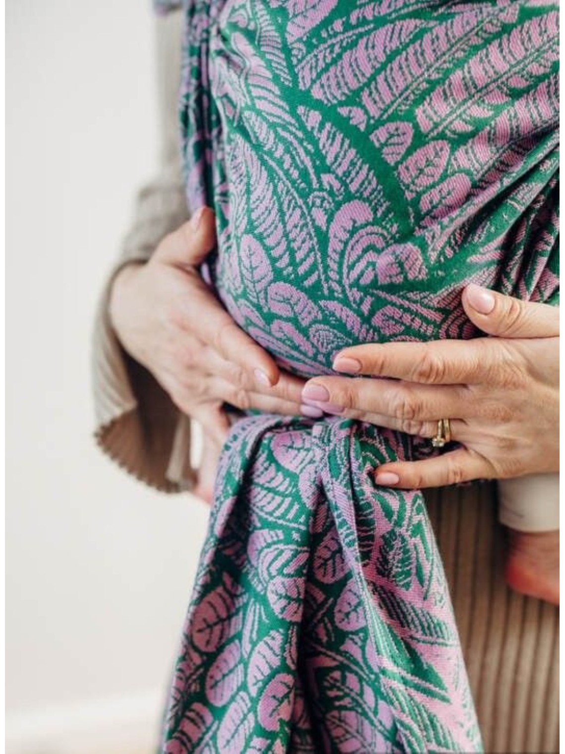 LennyLamb kudottu kantoliina vastasyntyneelle