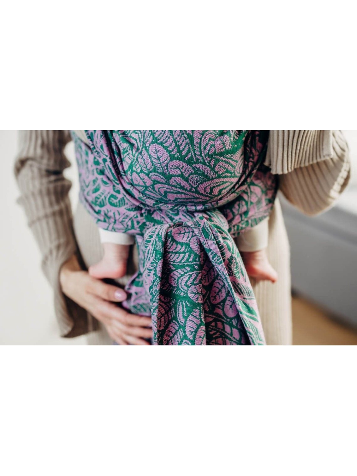 LennyLamb kudottu kantoliina vastasyntyneelle