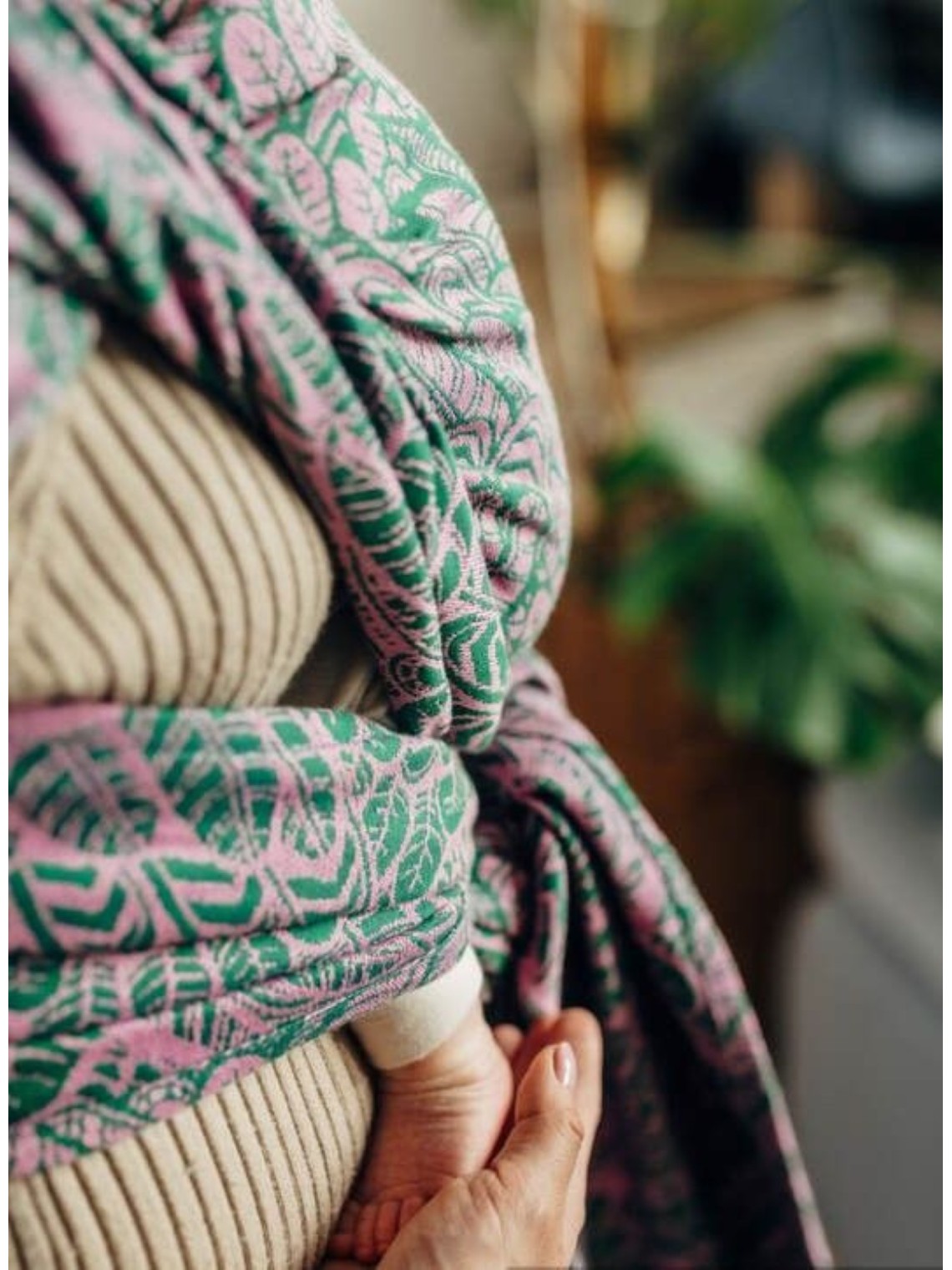 LennyLamb kudottu kantoliina vastasyntyneelle