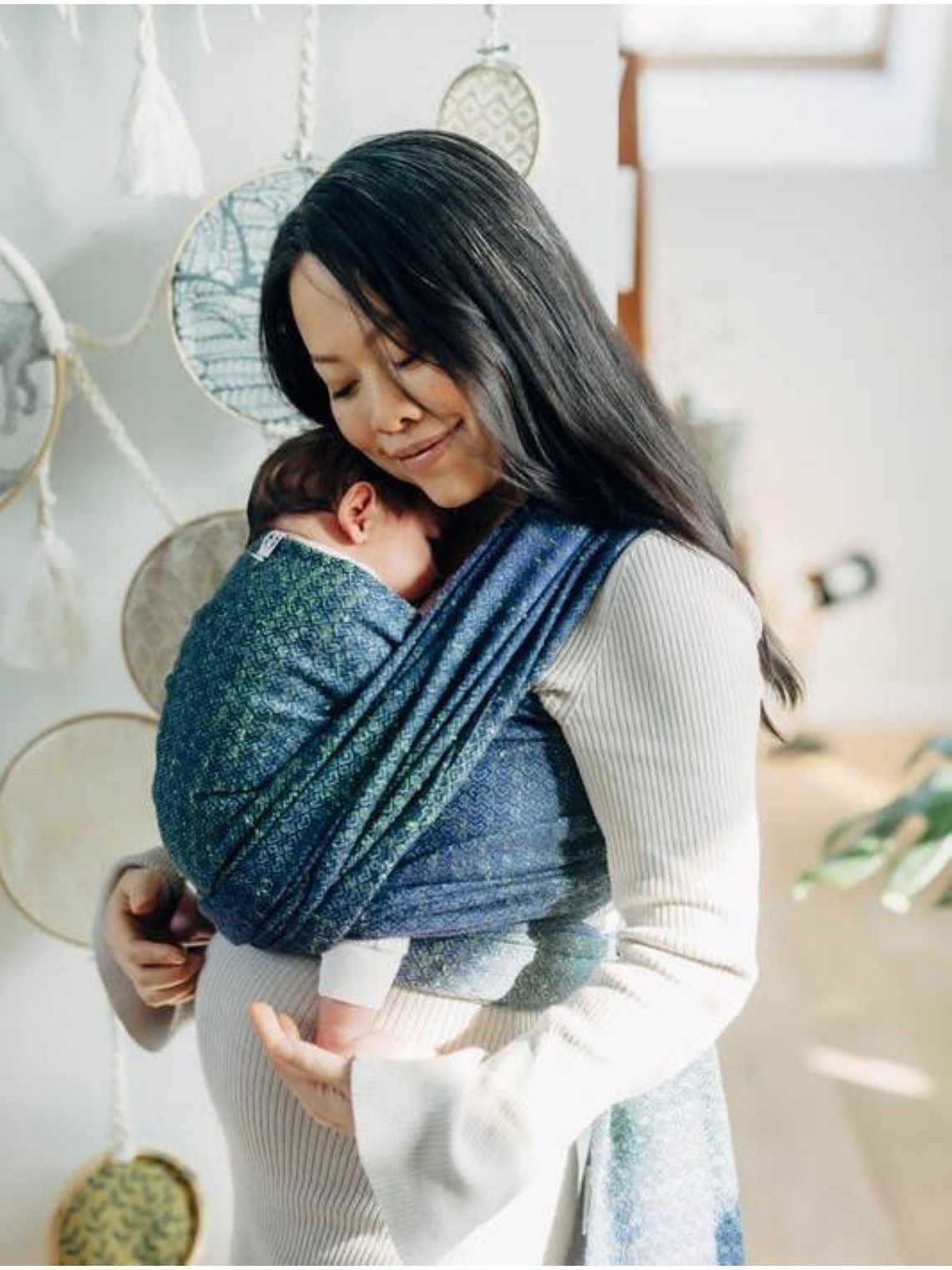 LennyLamb kudottu kantoliina vastasyntyneelle